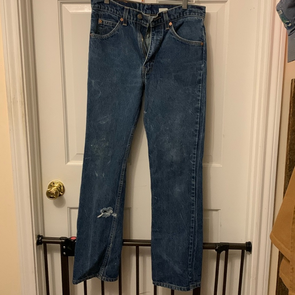 Levi’s 517 Orange Tag men Distressed jeans
